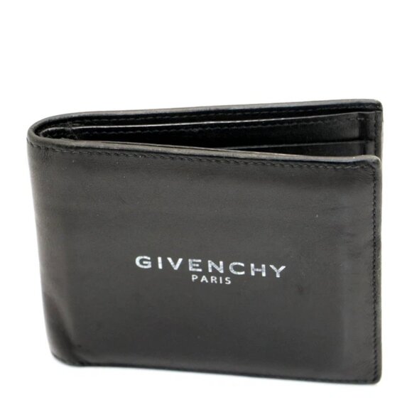 Givenchy Text Logo Billfold Wallet - Black - Picture 1 of 11